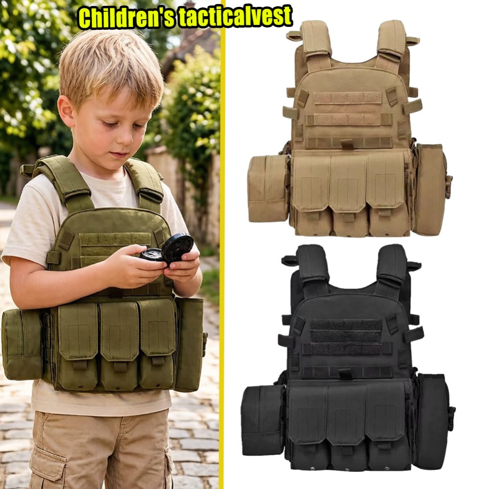 Kids Outdoor Gear - 어린이 에어소프트 페인트볼 조끼 야외 CS
