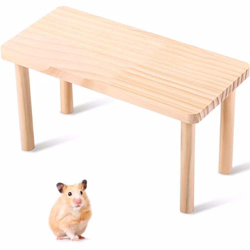 Kids Outdoor Wooden Table - 나무 햄스터 놀이 테이블 플랫폼 점핑