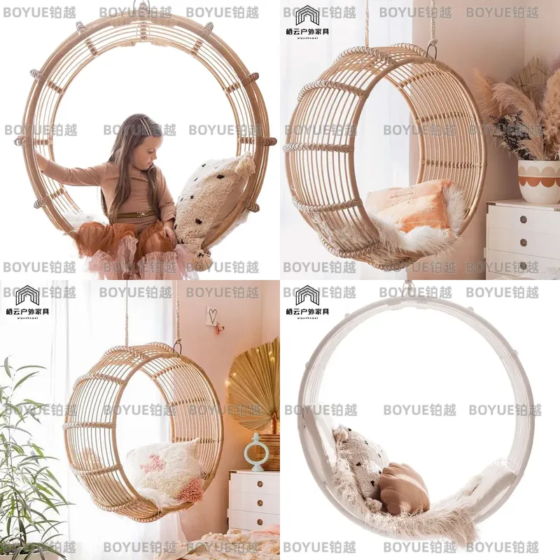 Kids Outdoor Hammock Chair - 야외 라탄 흔들의자, 침실용 해먹 그네,