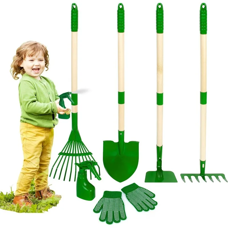 Kids Outdoor Yard Tools - 7종 어린이 정원 도구 세트, 어린이용