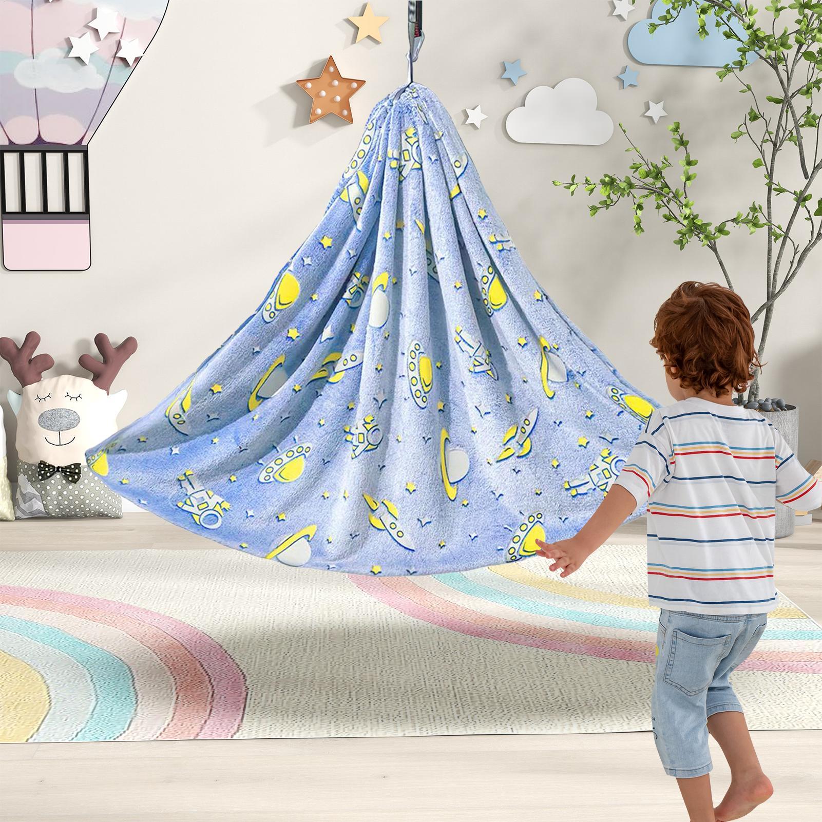 Kids Outdoor Hammock Chair - 어린이를위한 스윙 의자 어둠 속에서 빛나는