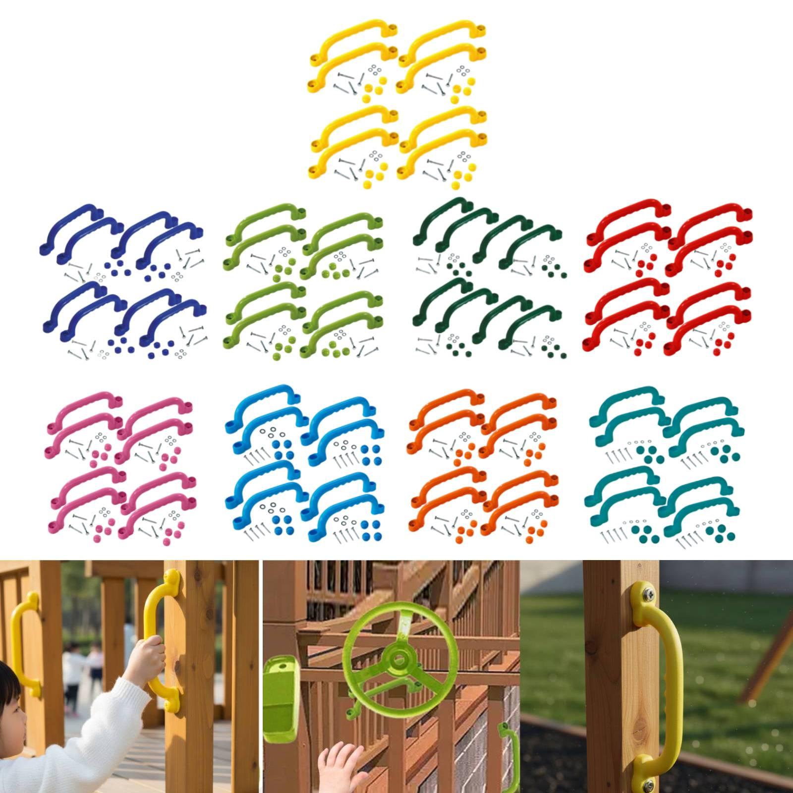 Kids Outdoor Climbing Frame - 8Pcs 등반 프레임 핸들 쉬운 설치