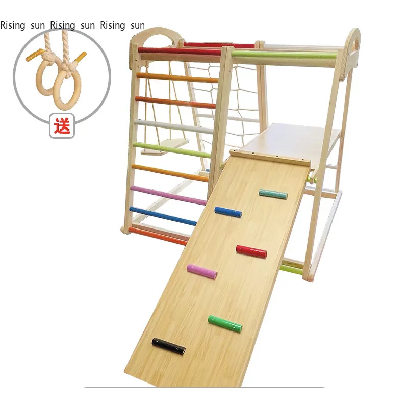 Kids Outdoor Climbing Frame - 실내용 나무 클라이밍 프레임 놀이터 어린이
