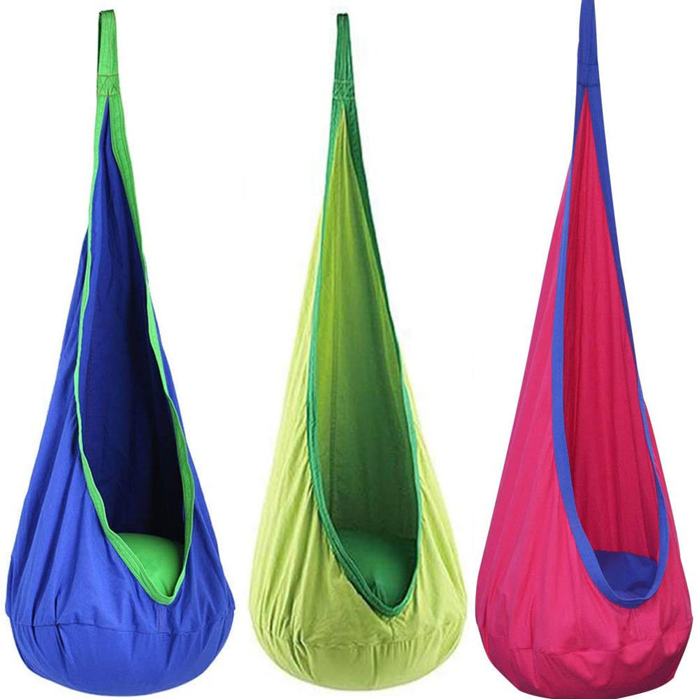 새로운 어린이 교수형 의자 휴대용 낙하산 천으로 스윙  - Kids Outdoor Hammock Chair 리뷰 및 가격