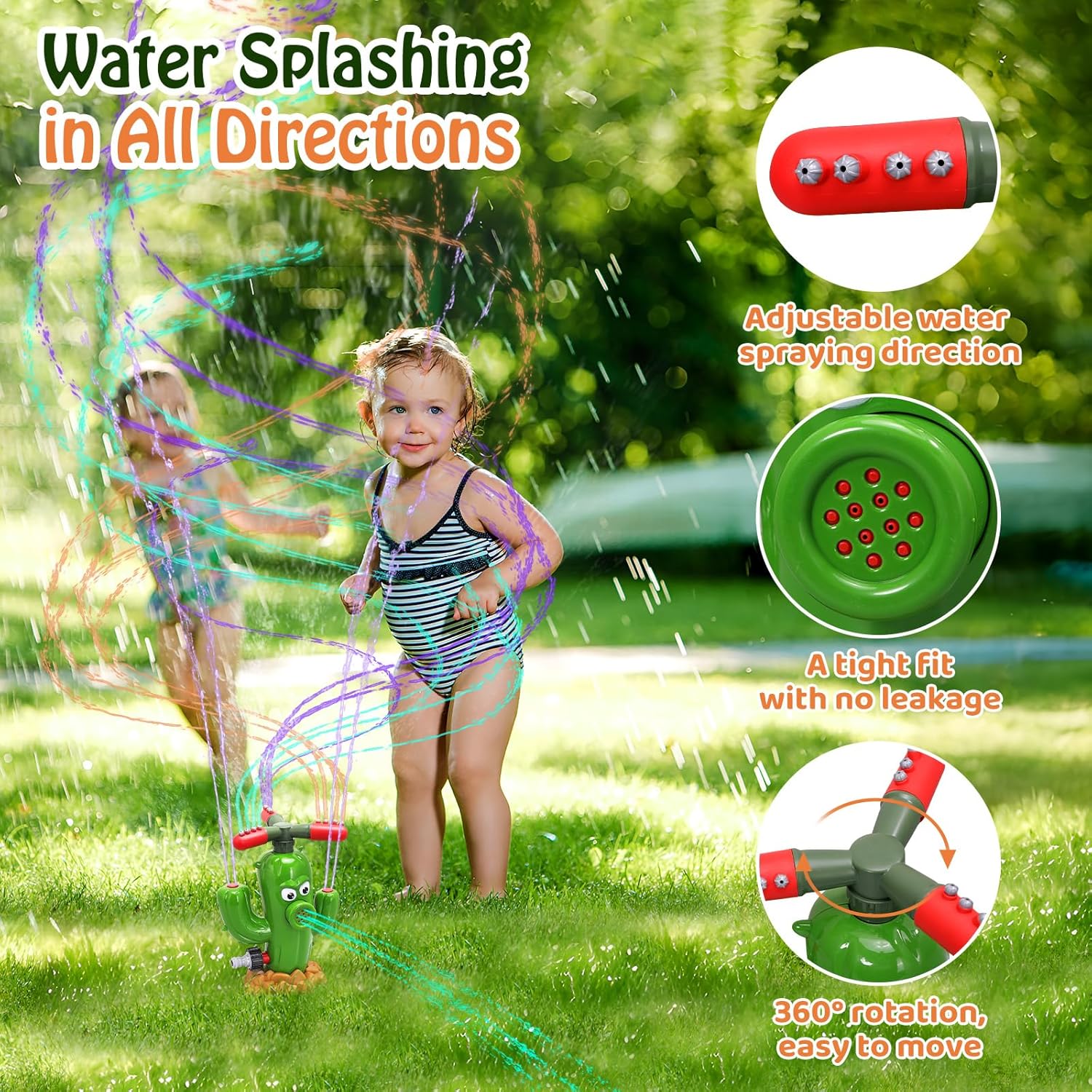 물 스프레이 장난감 선인장 스프링클러 야외 뒷마당 정원 - Kids Outdoor Yard Tools 리뷰 및 가격