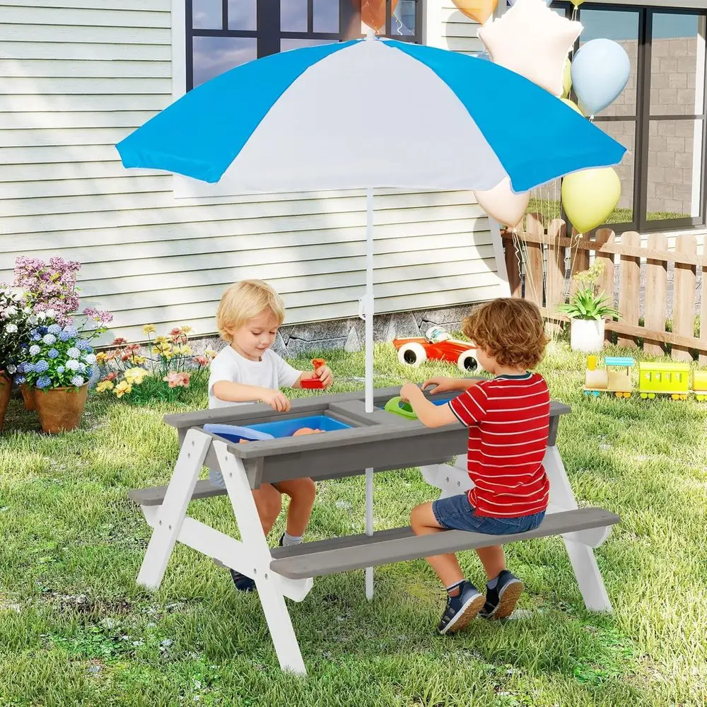 어린이용 3-in-1 접이식 나무 피크닉 테이블, 야외 - Kids Outdoor Wooden Table 리뷰 및 가격