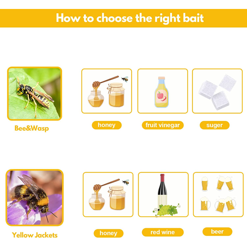 태양광 말벌 트랩, UV LED 조명이 있는 노란색 말 - Bug Catching Kit 리뷰 및 가격