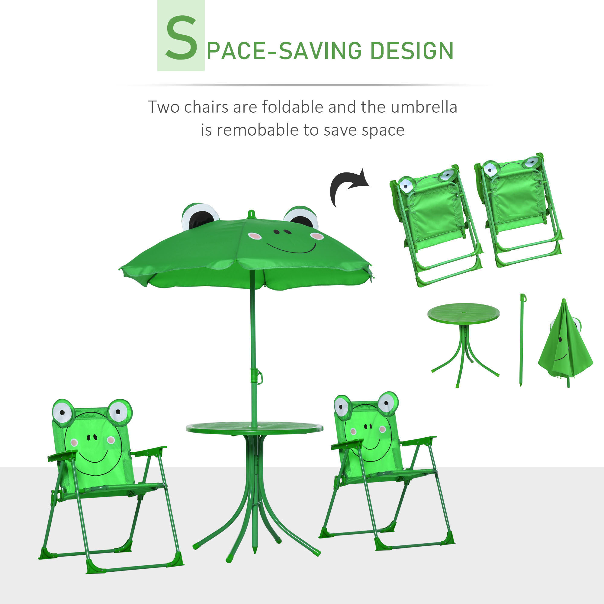 어린이용 테이블 및 의자 세트, 야외 접이식 정원 가구 - Kids Outdoor Folding Table 리뷰 및 가격