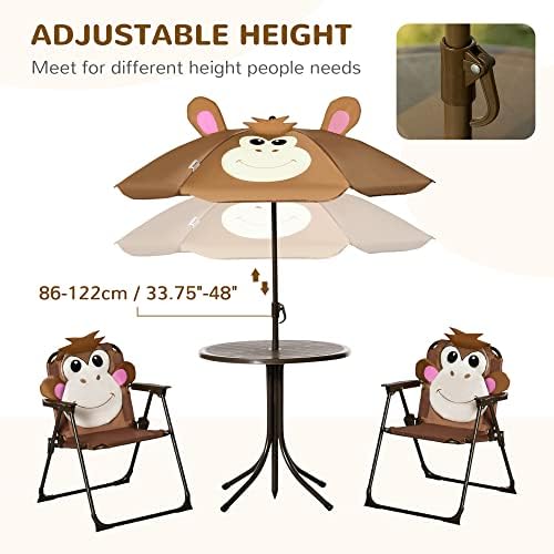 어린이용 테이블 및 의자 세트 피크닉 테이블 우산 브라 - Kids Outdoor Folding Table 리뷰 및 가격