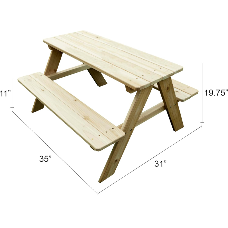 야외용 나무 어린이 피크닉 테이블 벤치 - 정원 놀이  - Kids Outdoor Wooden Table 리뷰 및 가격