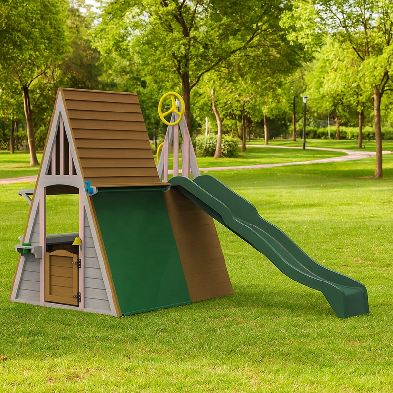어린이 야외 놀이터 장비 삼각형 몬테소리 나무 성 놀이 - Kids Outdoor Climbing Frame 리뷰 및 가격