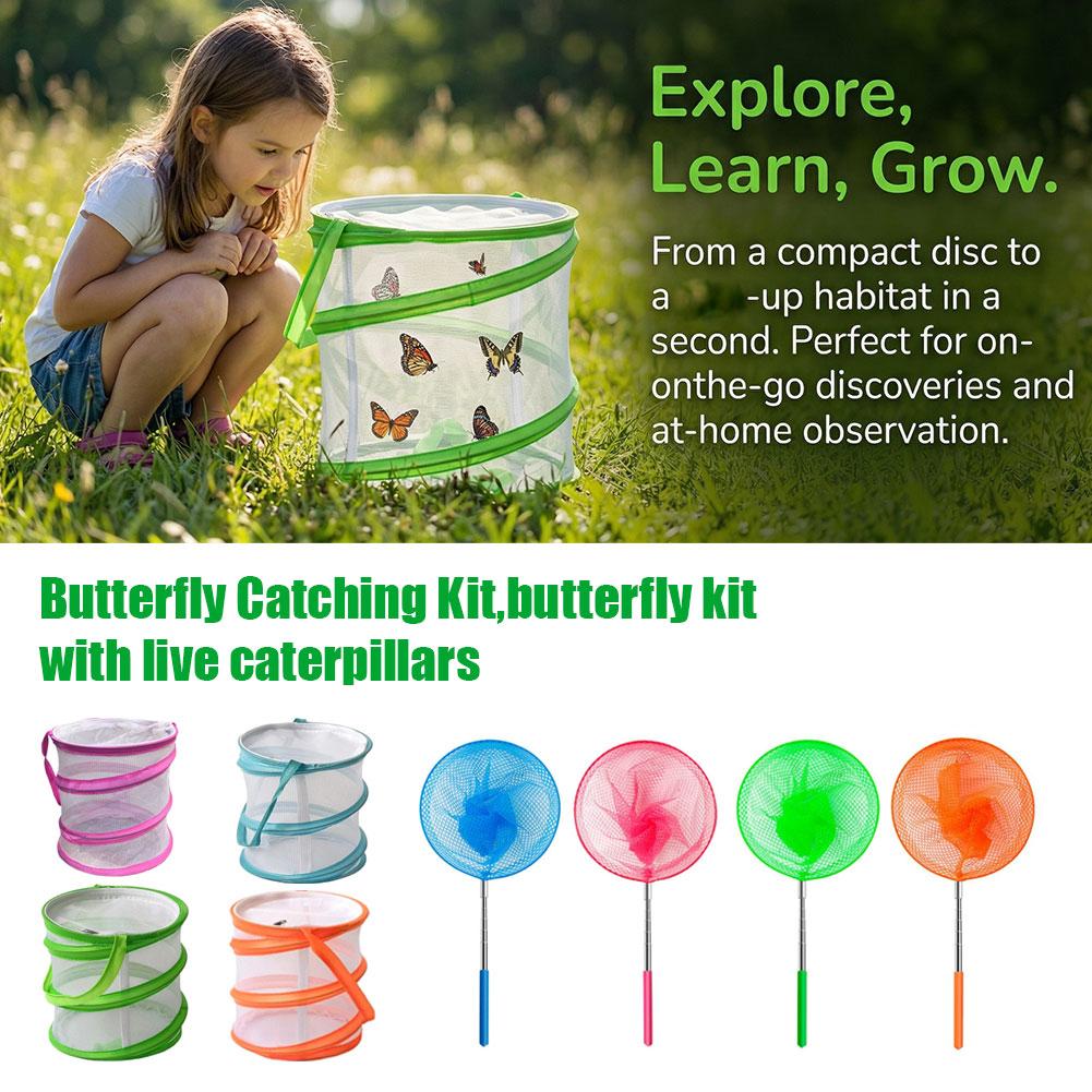 어린이 나비 잡기 키트 접이식 메쉬 곤충 서식지 케이지 - Bug Catching Kit 리뷰 및 가격