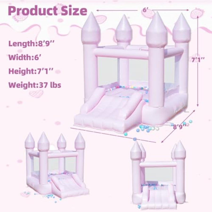 3-6세 어린이용 PVC 에어바운스 하우스 (송풍기 슬 - Kids Outdoor House With Slide 리뷰 및 가격