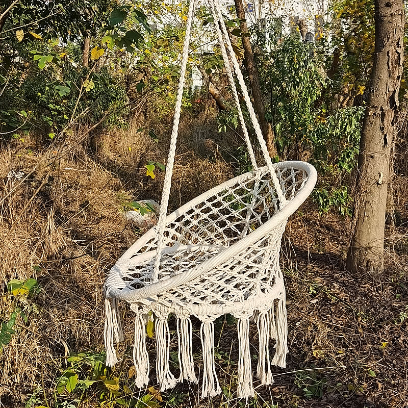 2025 북유럽 정원 수제 니트 라운드 교수형 해먹 야 - Kids Outdoor Hammock Chair 리뷰 및 가격
