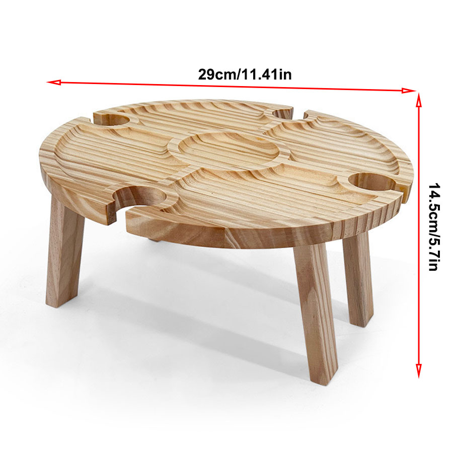 나무 접이식 피크닉 테이블 야외 휴대용 와인 피크닉 테 - Kids Outdoor Wooden Table 리뷰 및 가격